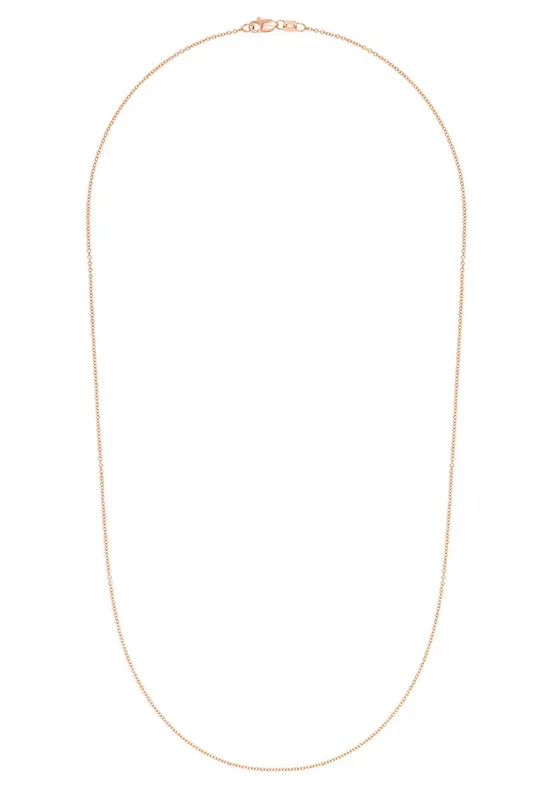 14K Rose Gold 1.2mm 20″ Cable Chain