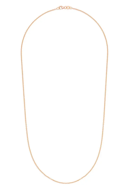 14K Rose Gold 1.5mm 18″ Cable Chain