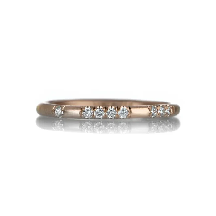 14k Rose Gold I Love You Band