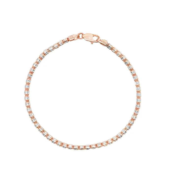 14K Rose Gold Moon Ice Bracelet for Women (2.5MM) JTJ™