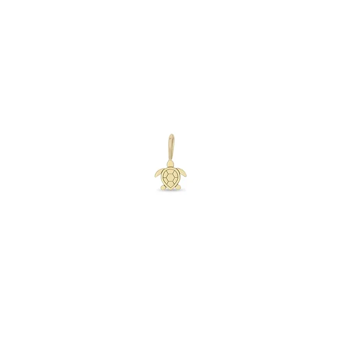 14k Single Midi Bitty Turtle Charm