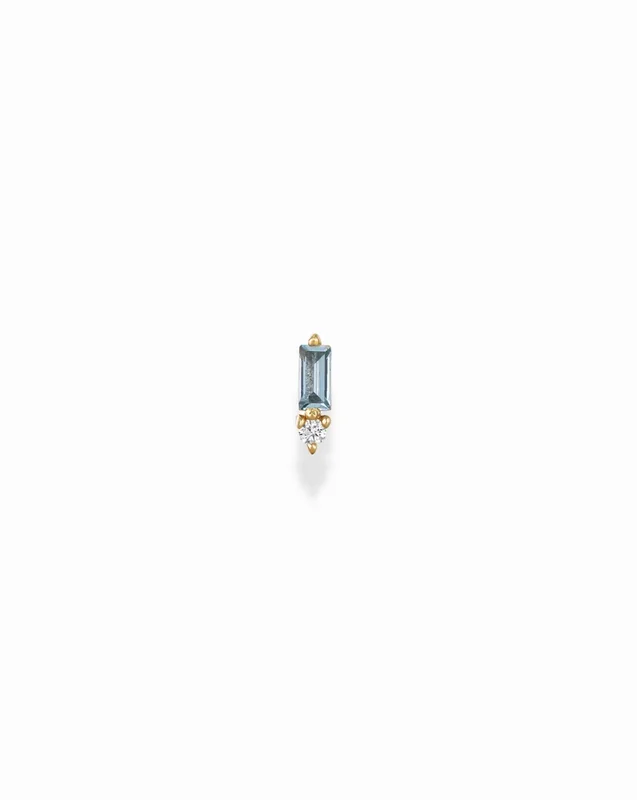 14k Something Blue Stud