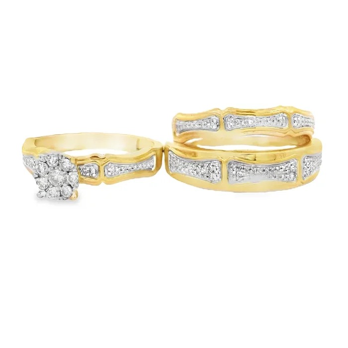 14k Trio Set Round Alt. Diamond ? Rings JTJ™