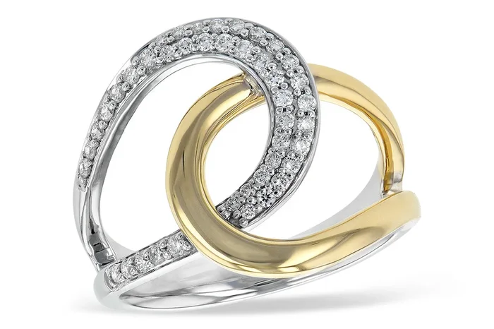 14K Two-toned Fancy Diamond Ring