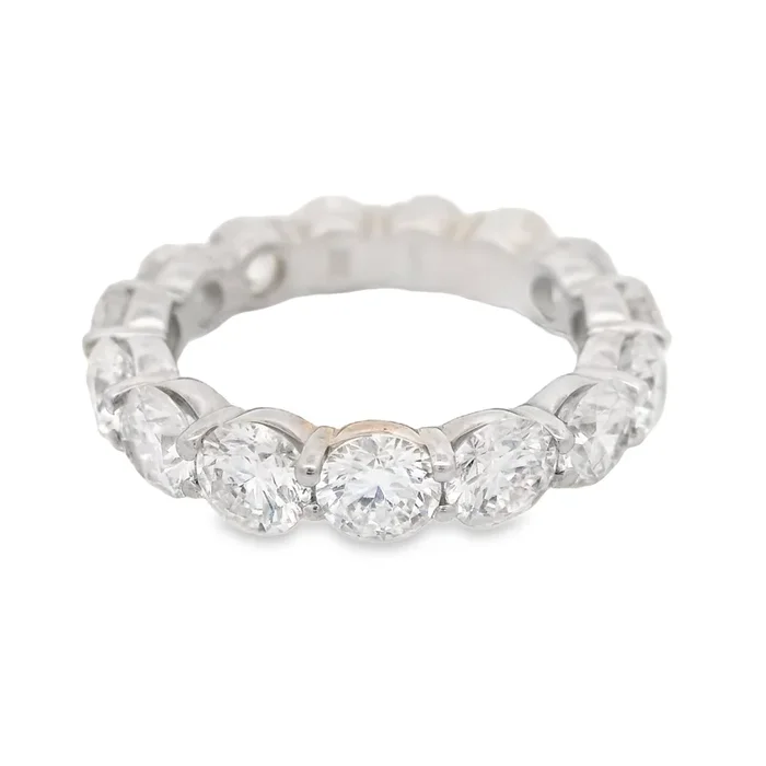14K White Gold Eternity Ring 4.7 CT? VVS Diamonds lab Grown JTJ™