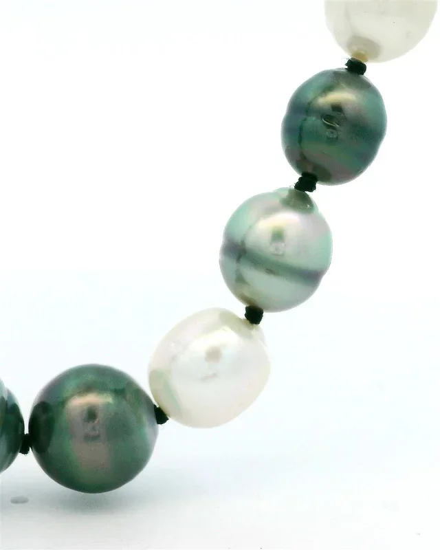 14K White Gold Single Strand South Sea Pearl Necklace