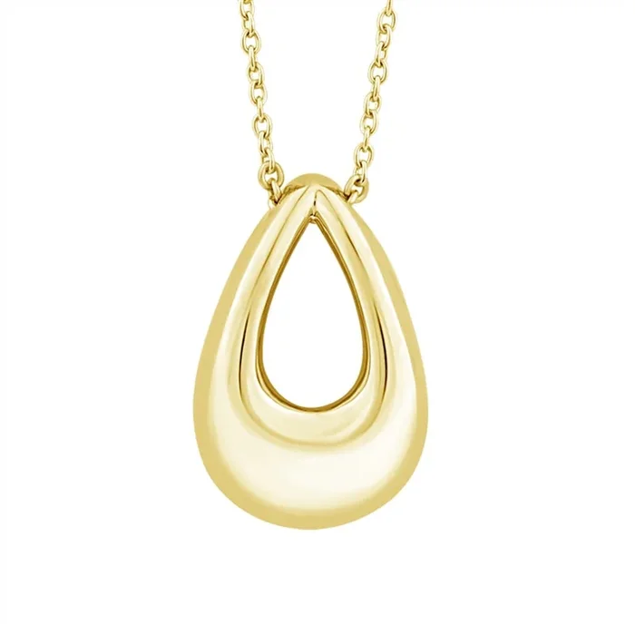 14K Yellow Gold Drop Pendant