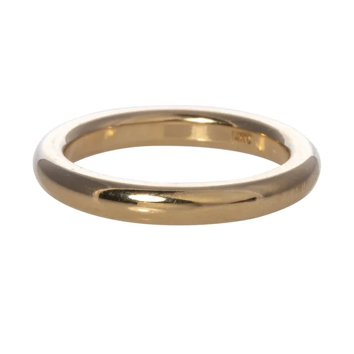 14K Yellow Gold Heavy Comfort Fit Half Round Band 3mm