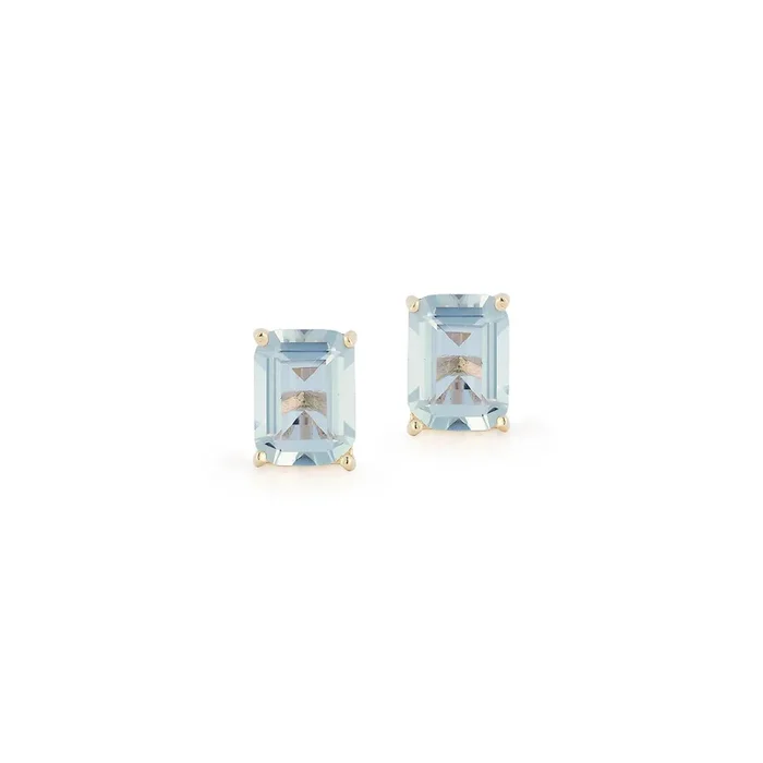 14kt Blue Topaz Studs