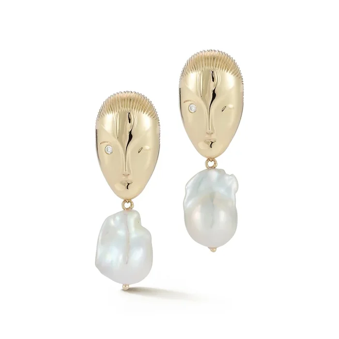 14kt Eve Baroque Pearl Earrings