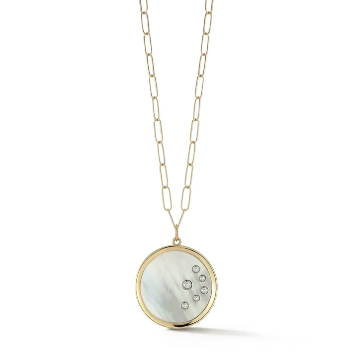 14kt Mother of Pearl Medallion