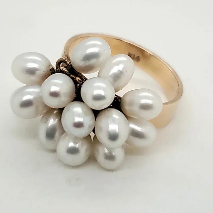 14kt Yellow Gold Fresh Water Pearl Ring