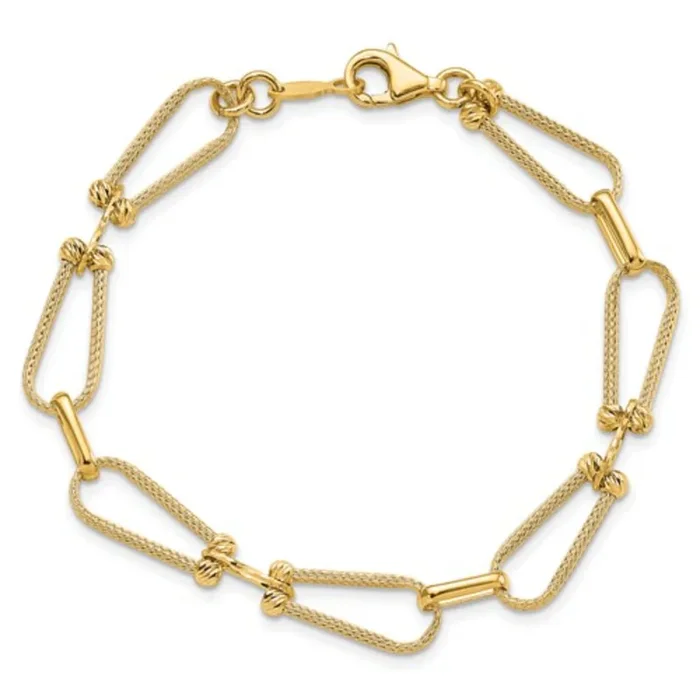 14y Fancy Link Bracelet 7″