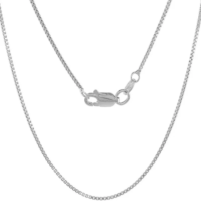 18″ 1.9mm Box Chain Necklace