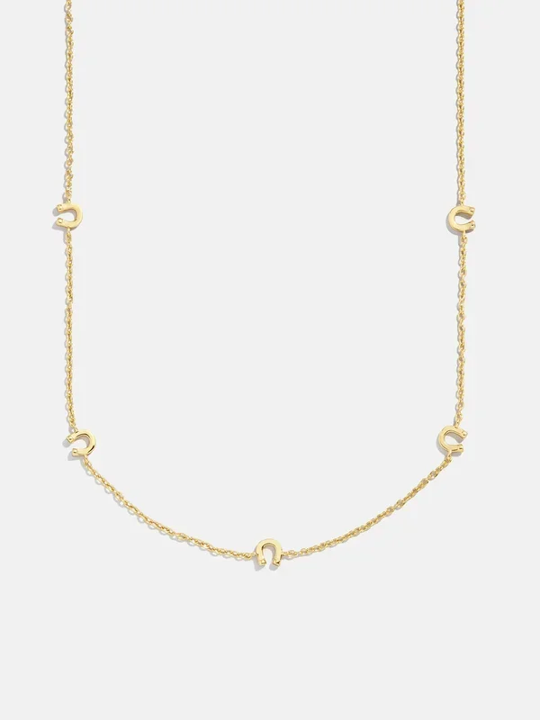 18K Gold Horseshoe Necklace – Horseshoe