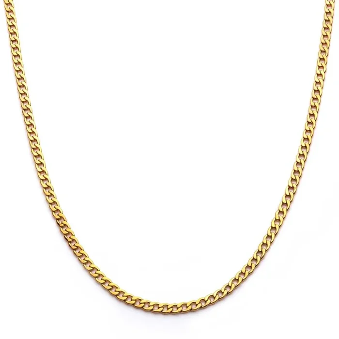 18K Gold IP Classic Curb Chain