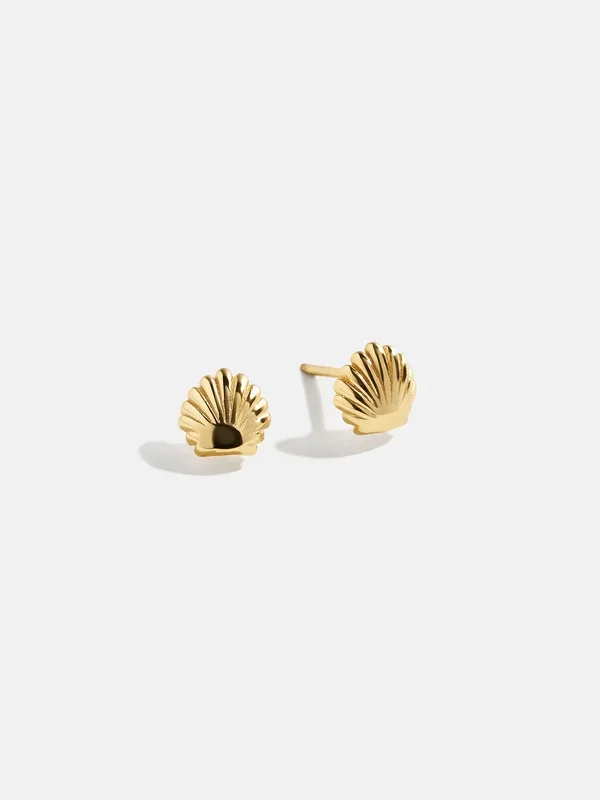 18K Gold Just For Fun Earrings – Seashell