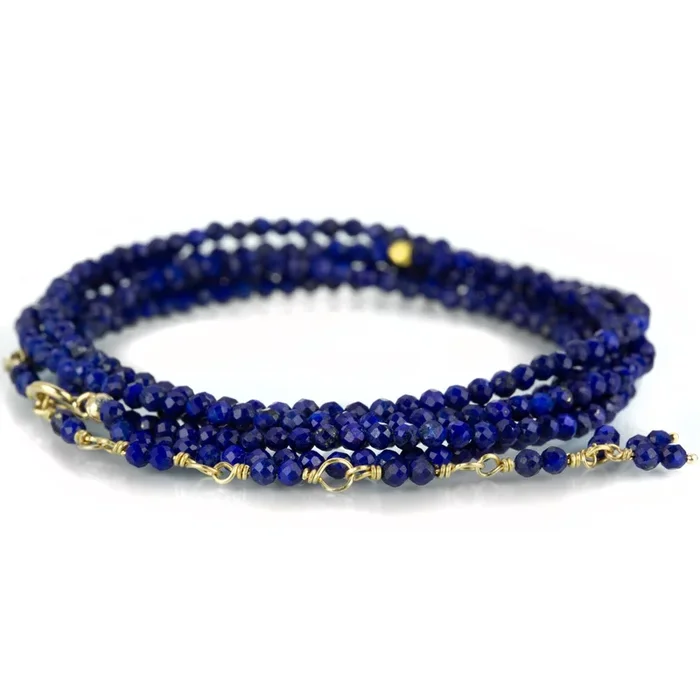 18k Lapis Wrap Bracelet