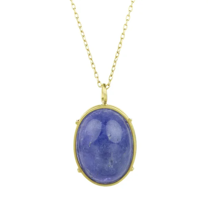 18k Oval Tanzanite Pendant (Pendant Only)