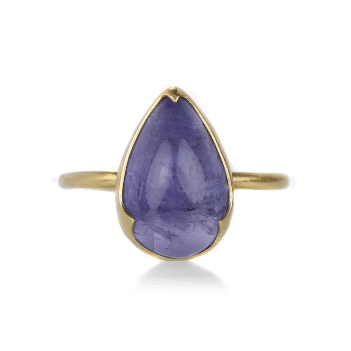 18k Pear Shaped Tanzanite Ring