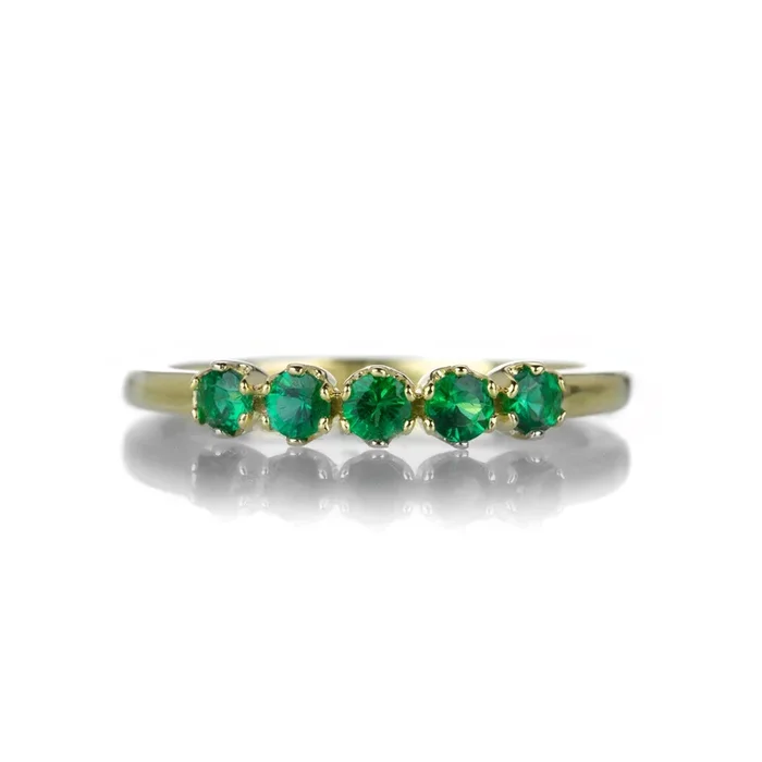 18k Yellow Gold Emerald Ring