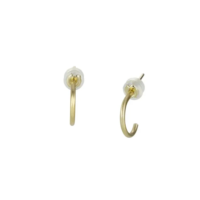18k Yellow Gold Miniest Hoop Earrings