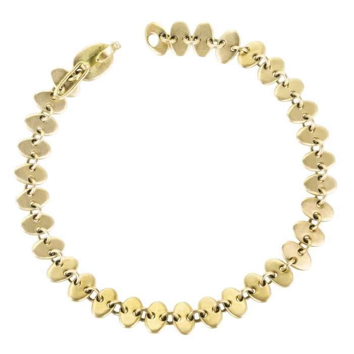 18k Yellow Gold Rain Chain Bracelet