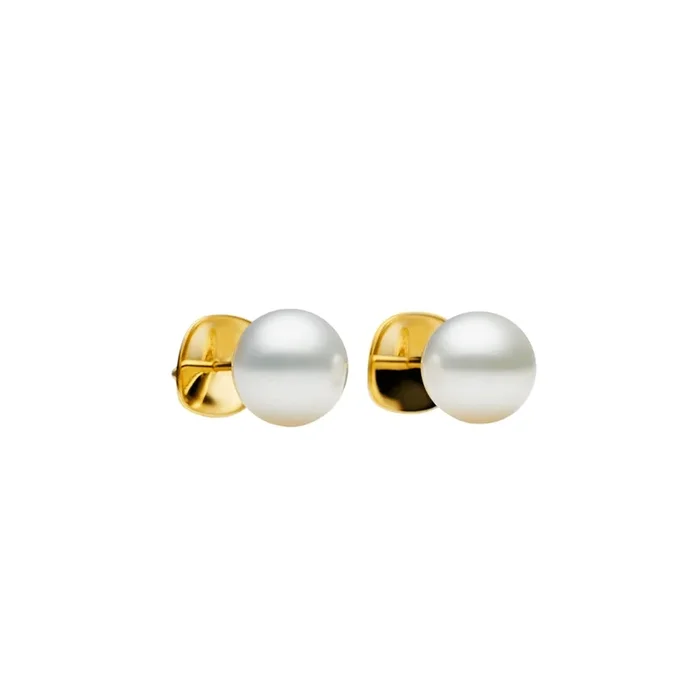 18KYG 11MM BUTTON AUSTRALIAN SOUTH SEA STUDS