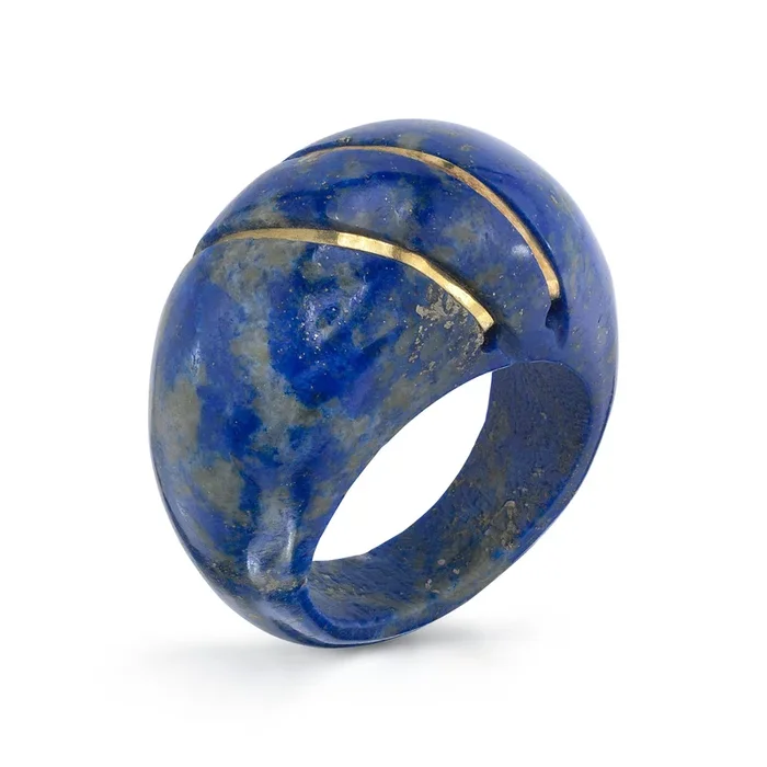 1970s Boho Lapis Ring