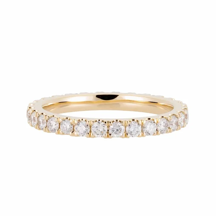 2.0mm Diamond Eternity Wedding Band
