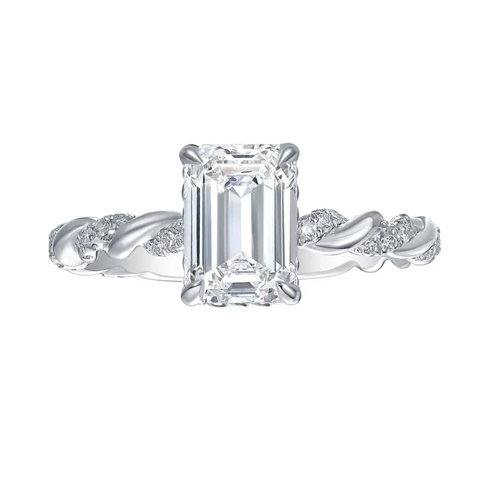 2-1/4ctw Lab Grown Diamond Twist Engagement Ring
