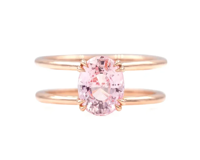 2.17-Carat Oval Sapphire Clementine Ring