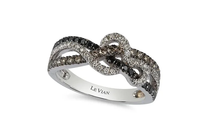 2/3 cts White Diamond Ring in 14K White Gold by Le Vian