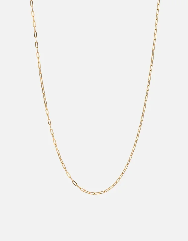 2.5mm Volt Link Cable Chain Necklace, Gold Vermeil