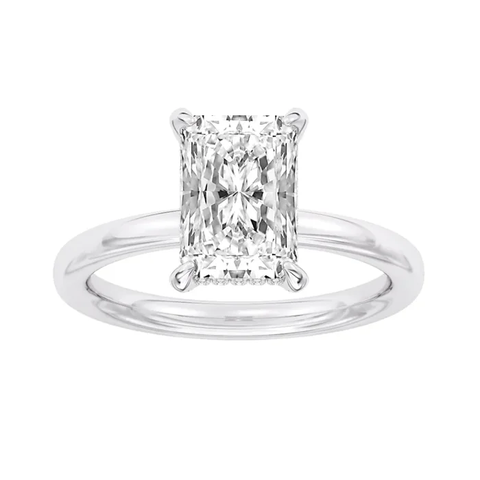 2.69ctw Certified Lab Grown Diamond Hidden Halo Engagement Ring