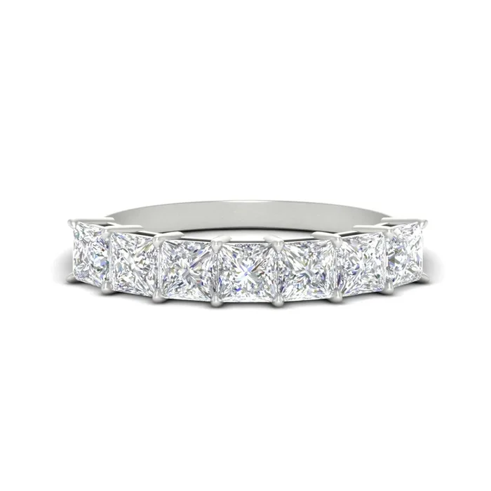 2 Carat Princess 7 Stone Anniversary Diamond Band