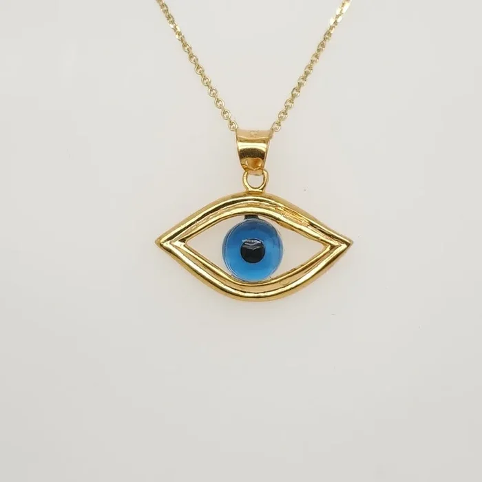 22kt Yellow Gold Evil Eye Pendant