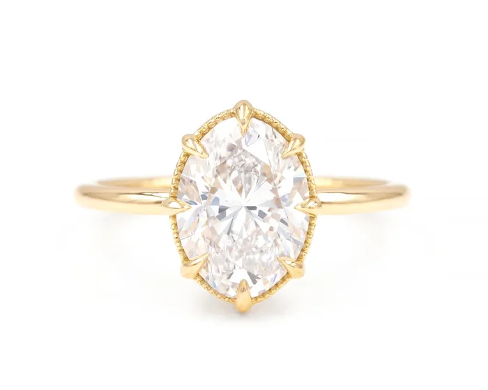 3.02-Carat Oval Eliza Ring