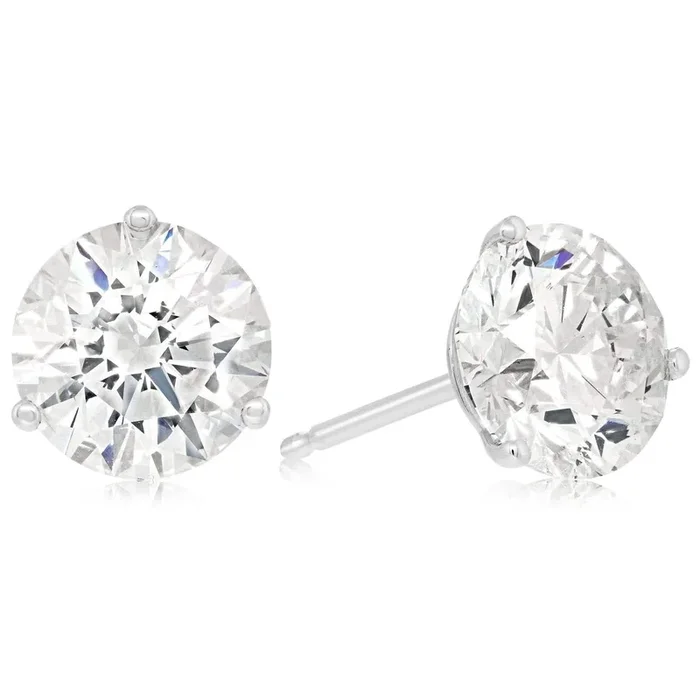 3.30 Carat Diamond Stud Earrings