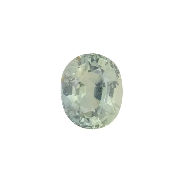 3.70ct オーバルカット ライトグリーンサファイア マダガスカル産 SO464