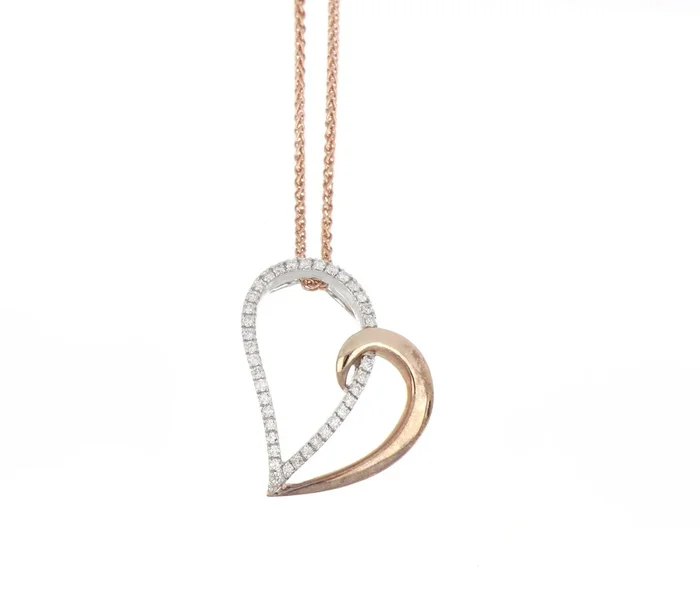 3″ White Diamond Ladies Pendant (White Diamond 0.40 cts.)