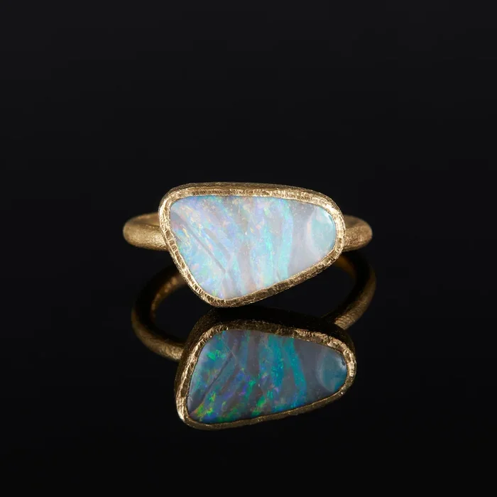 3.83 Carat One-of-a-Kind Boulder Opal Ring | OP25-OOAK