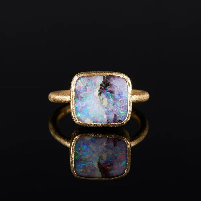 3.9 Carat One-of-a-Kind Boulder Opal Ring | OP26-OOAK
