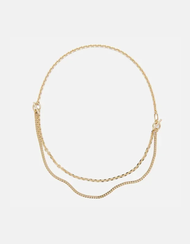 3 Way Necklace in Gold
