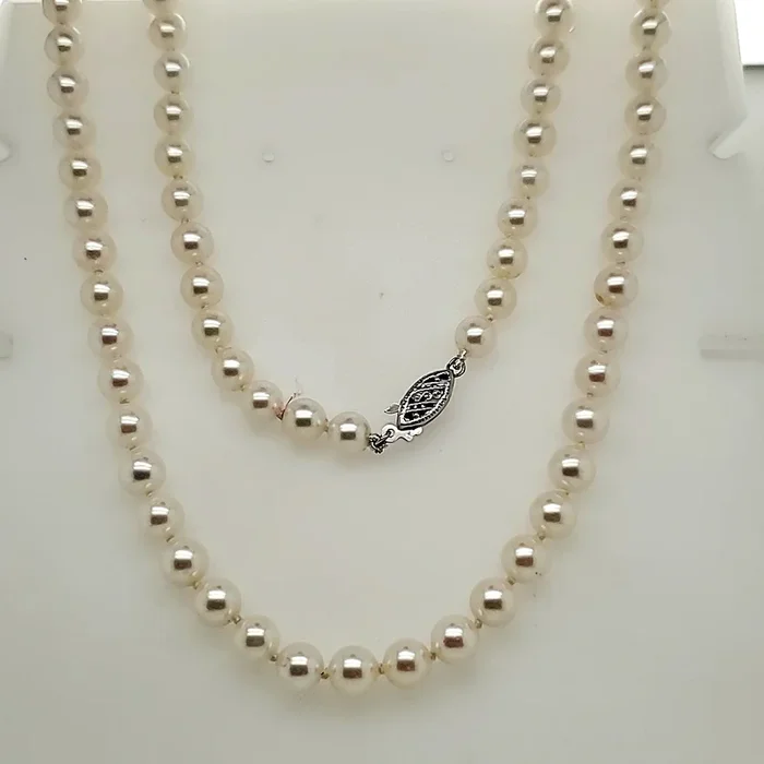 30″” Strand Cultured Akoya Pearl Necklace