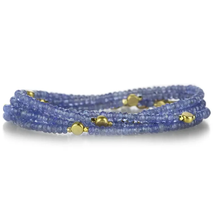 34″ Tanzanite Wrap Bracelet