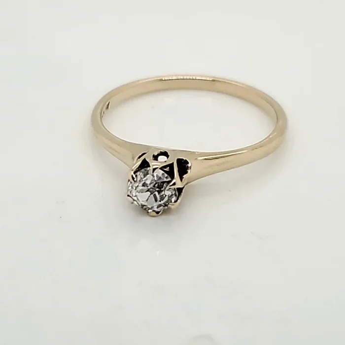 .38 Carat Vintage Old Mine Cut Diamond Engagement Ring