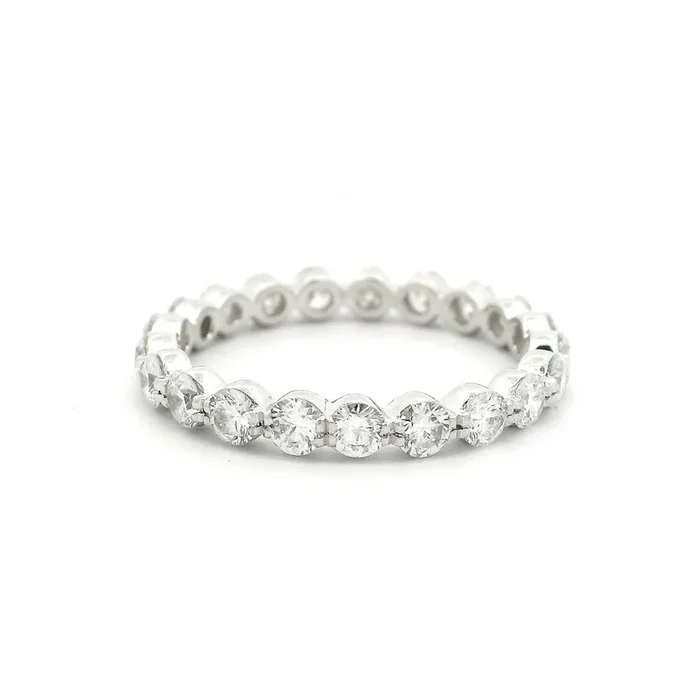 $3990 4W 1.21*TW VS GH BR DIA ETERNITY BAND SZ 5.75