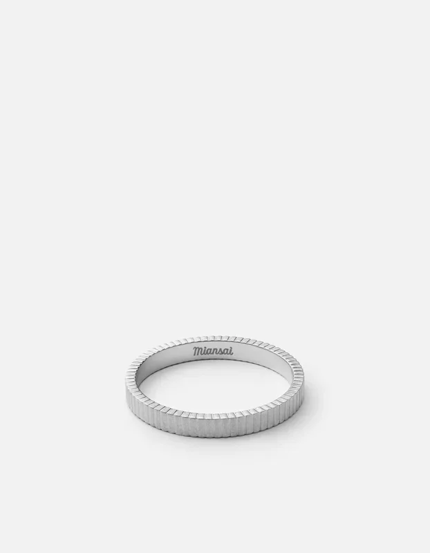 3mm Axel Ring, Matte Silver