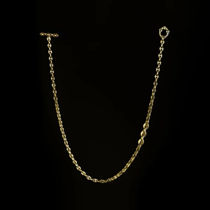 3MM OPEN-LINK™ NECKLACE WITH DIAMOND PENDANT – 16″